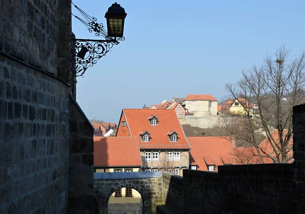 Historisk Byggnad Quedlinburg Harzbergen Sachsen Anhalt — Stockfoto