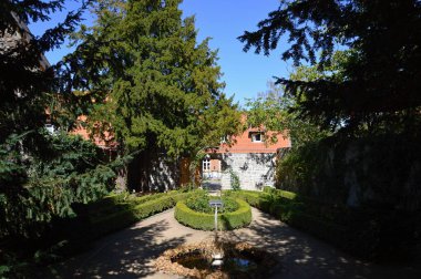 Druebeck 'teki tarihi manastır, Ilsenburg Harz Dağları, Saksonya - Anhalt