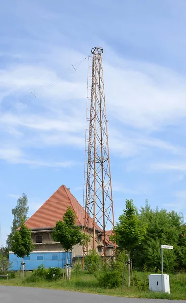 Antena Wzgórzu Funkerberg Mieście Koenigswusterhausen Brandenburgia — Zdjęcie stockowe