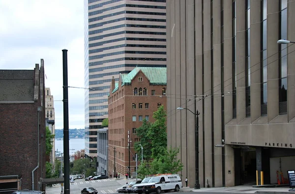 Panorama Centro Seattle Washington — Fotografia de Stock