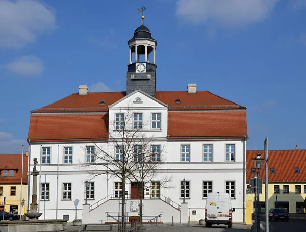 Kötü Dueben Saksonya Daki Tarihi Belediye Sarayı — Stok fotoğraf