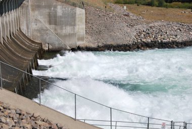 Grand Teton Ulusal Parkı, Wyoming 'deki Baraj.
