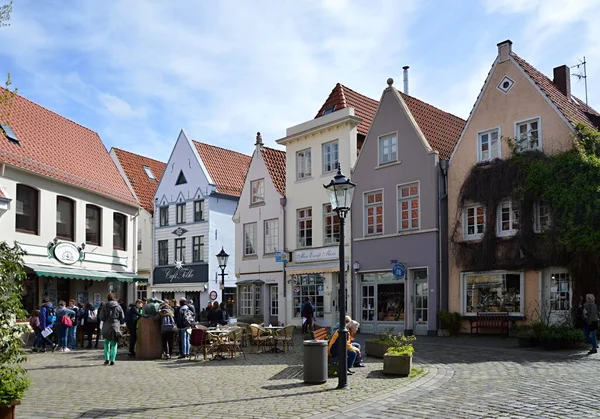 Historical Buildings Old Neighborhood Schnoor Viertel Hanse City Bremen — Stockfoto