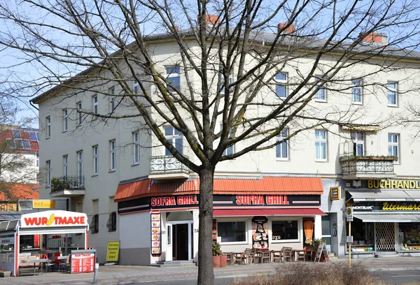 Pouliční Scéna Sousedství Schmargendorf Wilmersdorf Berlin Hlavní Město Německa — Stock fotografie