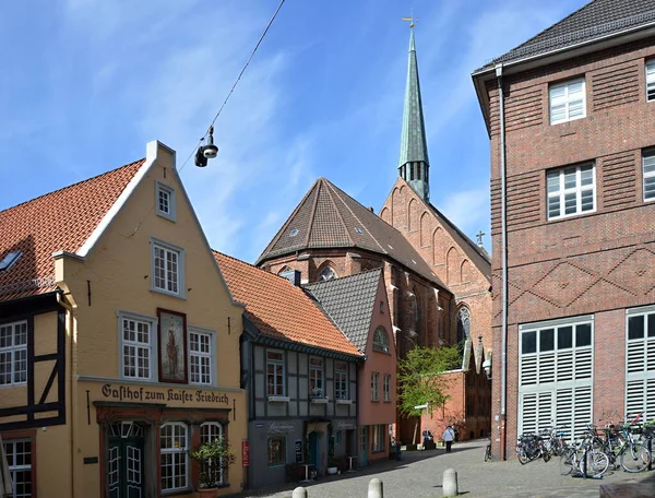 Historical Buildings Old Neighborhood Schnoor Viertel Hanse City Bremen — Photo