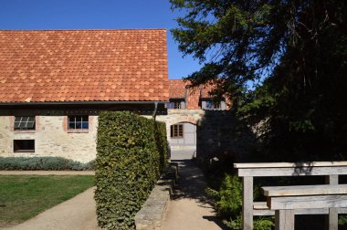 Harz Dağları 'ndaki Tarihi Manastır Druebeck, Ilsenburg, Saksonya Anhalt