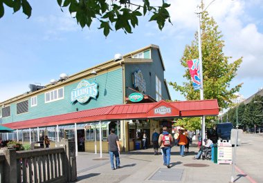 Seattle, Washington 'daki Puget Sound limanında.