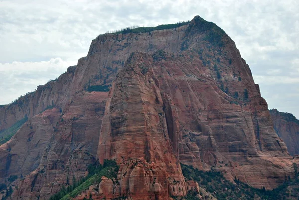 Red Rock Mountain Landskap Kolob Canyon Zions Nationalpark Utah — Stockfoto