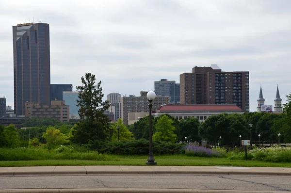 Panorama Downtown Paul Capital Cidade Minnesota — Fotografia de Stock