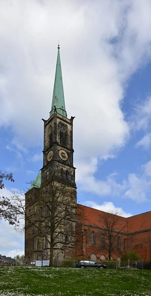 Hanse City Bremen Deki Tarihi Kilise — Stok fotoğraf