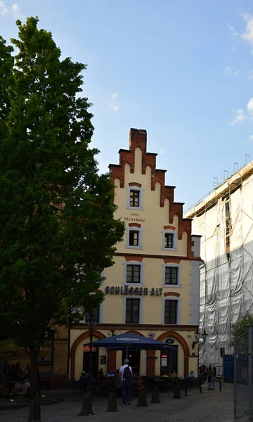 Historisch Gebouw Oude Binnenstad Van Düsseldorf Hoofdstad Van Noordrijn Westfalen — Stockfoto