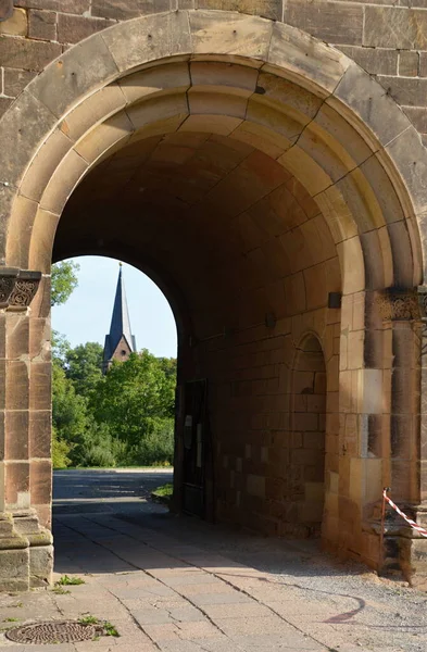 Historisches Schloss Und Kloster Der Stadt Ilsenburg Harz Sachsen Anhalt — Stockfoto