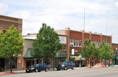 Salt Lake City 'deki Sokak Sahnesi, Utah' ın başkenti.