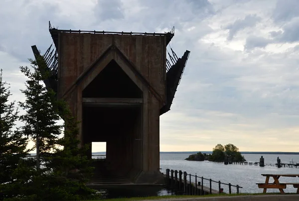 Waterfront Lake Superior Town Marquette Michigan — Stock Photo, Image