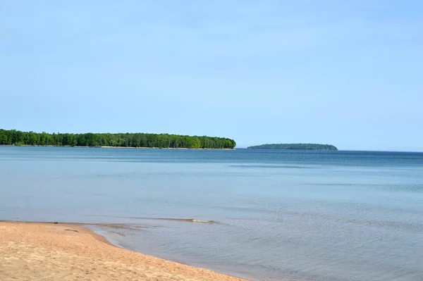 Plaża Nad Jeziorem Superior Michigan — Zdjęcie stockowe