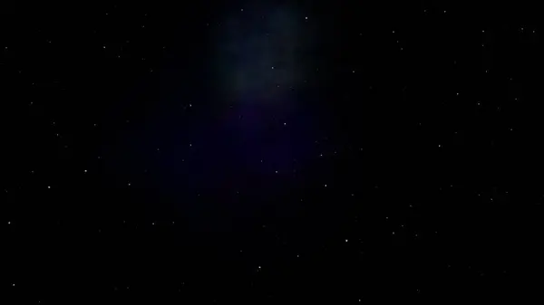 Aquamarine White Nebulasıyla Soyut Fantezi Yıldızlı Gece Gökyüzü — Stok fotoğraf