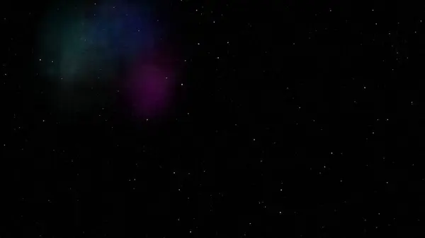 Fantasía Abstracta Cielo Nocturno Estrellado Con Una Nebulosa Aquamarine White — Foto de Stock
