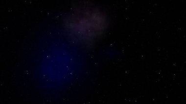 Aquamarine-White nebulasıyla soyut fantezi yıldızlı gece gökyüzü