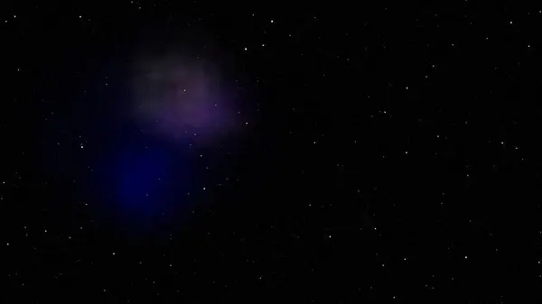 Abstrakt Fantasi Stjärnklar Natthimmel Med Mörk Aquamarine Vit Nebulosa — Stockfoto