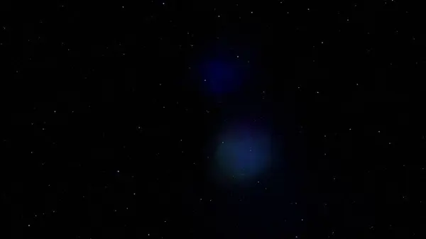 Ciel Nocturne Étoilé Fantasmé Abstrait Avec Une Nébuleuse Noir Aquamarine — Photo