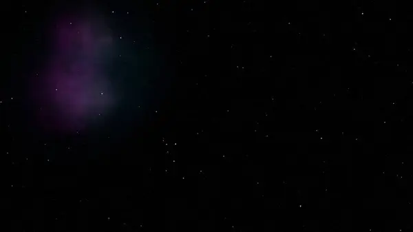 Abstrakt Fantasi Stjärnklar Natthimmel Med Mörk Aquamarine Vit Nebulosa — Stockfoto