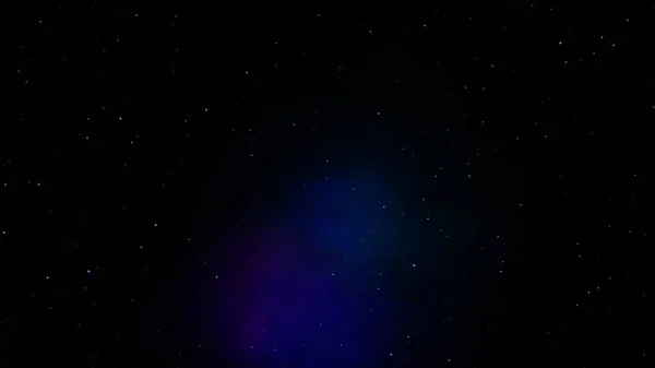 Абстрактное Фантазийное Звездное Ночное Небо Темно Сине Электрической Фиолетовой Туманностью — стоковое фото