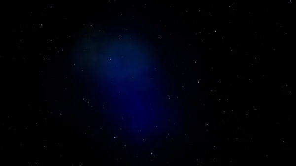 暗いアクアマリン電気バイオレット星雲と抽象ファンタジー星空 — ストック写真