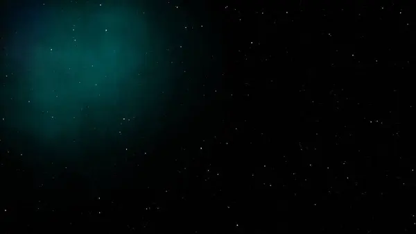 Abstrato Fantasia Céu Estrelado Noite Com Escuro Aquamarine Dodger Nebulosa — Fotografia de Stock