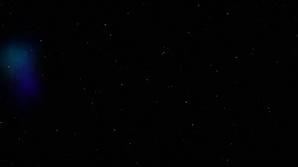 Abstrato Fantasia Céu Estrelado Noite Com Uma Nebulosa Violeta Aquamarina — Fotografia de Stock