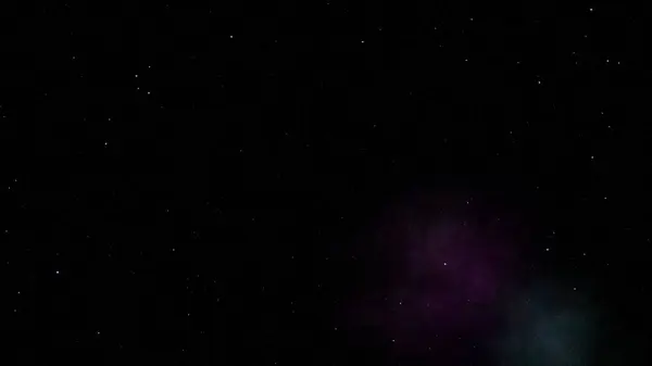 Абстрактное Фантастическое Звездное Ночное Небо Тёмной Пурпурной Туманностью Фуксия Розовое — стоковое фото
