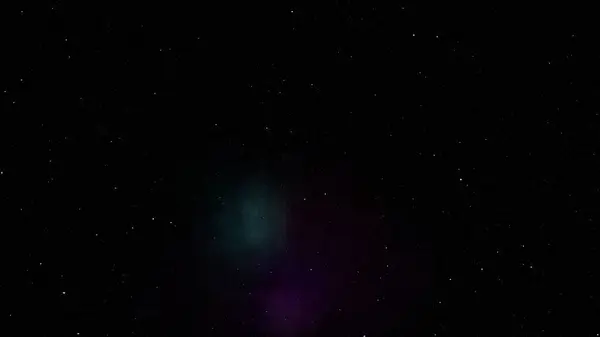 Abstrakt Fantasi Stjärnklar Natthimmel Med Mörk Aquamarine Heliotrope Nebulosa — Stockfoto