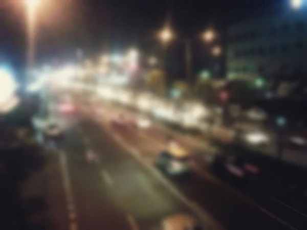 Abstract blurred background on city street