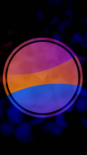 abstract background with colorful bokeh and modern forms