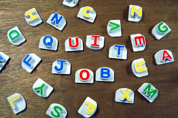 Quit job magnet letters to do list