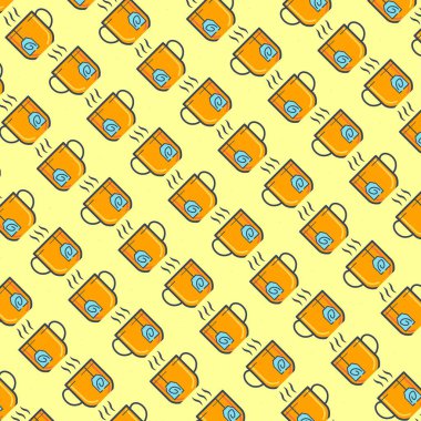 abstract Geometric Cup Tea  Pattern Shape colourful,  textile and fashion, texture background