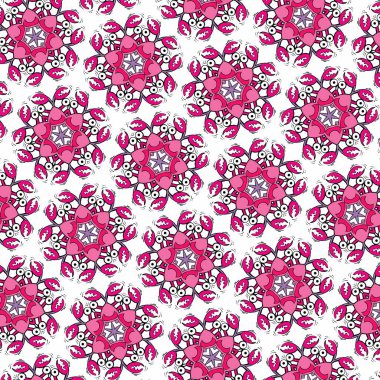 abstract Geometric  Crabs Pattern Shape colourful,  textile and fashion, texture background