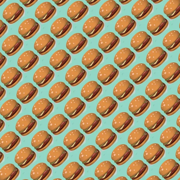 Abstract Geometric Hamburger Pattern Shape Colourful Textile Fashion Texture Background — Stockfoto