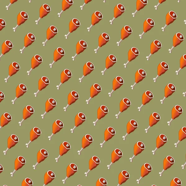 Abstract Geometric Chiken Meat Pattern Shape Colourful Textile Fashion Texture — Foto Stock