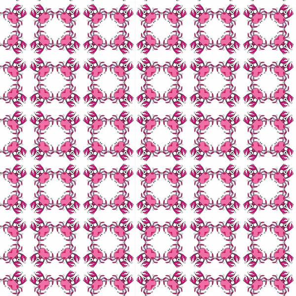 abstract Geometric  Crabs Pattern Shape colourful,  textile and fashion, texture background
