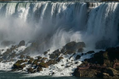 Amerikan Şelalesinin fotoğrafı, Niagara Şelalesi, New York sonbaharda. 