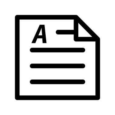 Illustration Vector Graphic of Document icon