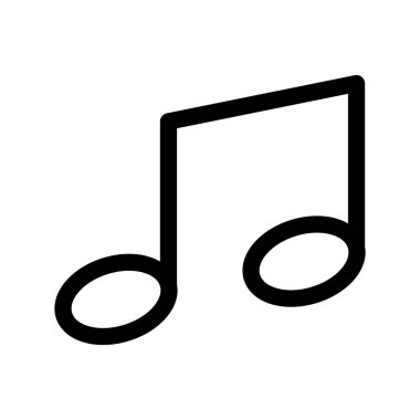 Müzik simgesinin illüstrasyon vektör grafiği