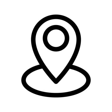 İğne konumu simgesinin İllüstrasyon Vektörü grafiği. Gezi, GPS, konum, harita, navigasyon vs. için uygun.