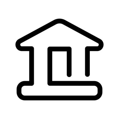 Illustration Vector Graphic of Bank icon template