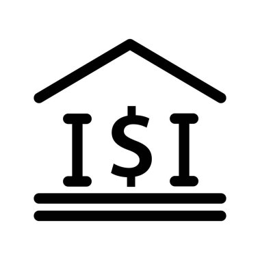 Illustration Vector Graphic of Bank icon template