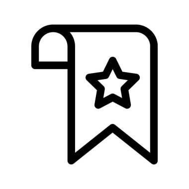 Illustration Vector Graphic of bookmark icon