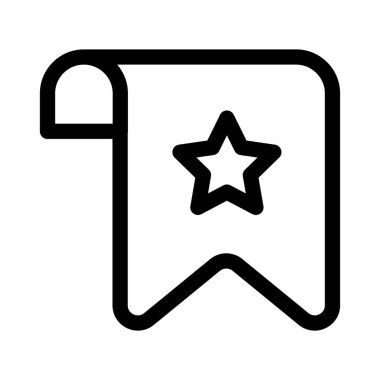 Illustration Vector Graphic of bookmark icon