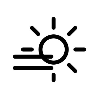 Illustration Vector Graphic of fog day icon