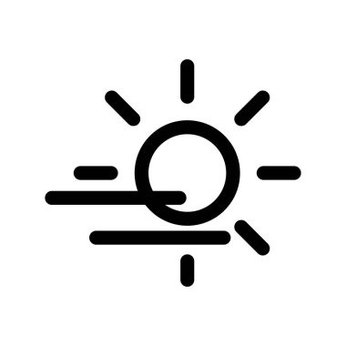 Illustration Vector Graphic of fog day icon