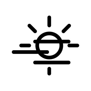 Illustration Vector Graphic of fog day icon